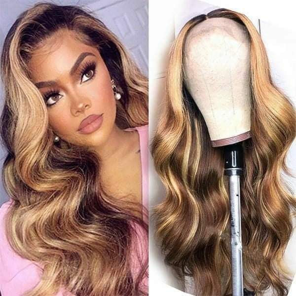 pre plucked loose deep wave lace frontal wig