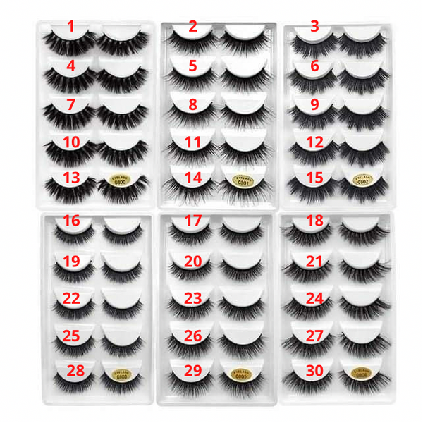 100% Faux Mink Strip Lashes